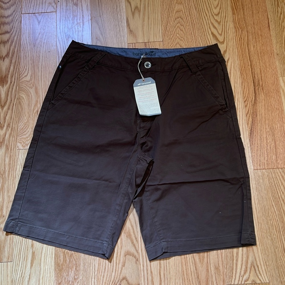 New! Mens Horny Toad Swerve short - turkish coffee SZ 34 .